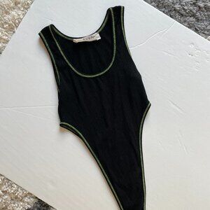 LF Emma & Sam High Cut Cotton Rib Bodysuit